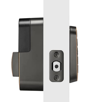 Yale Security Assure Lock 2 Deadbolt, Black Suede Keyed Smart Entry Door Lock with Wi-Fi Connected Keypad for Code Entry and Remote Access, YRD410-WF1-BSP
