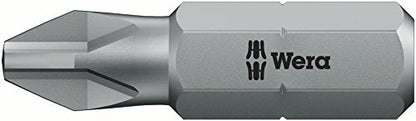 Wera 05051024001 Kraftform Compact Imperial Screwdriver Bit Set KK 25, Silver