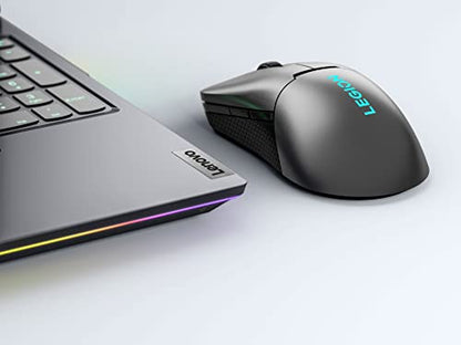 Lenovo Legion M410 Wireless RGB Gaming Mouse – 6 Button Palm Grip Mouse with 16,000 DPI, 53 Hour Rechargeable Battery, 2-Zone RGB Lighting, NVIDIA Reflex Compatible
