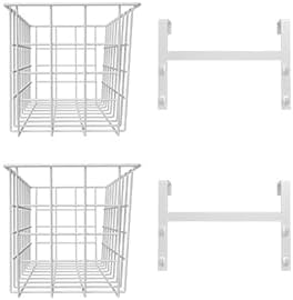 MaraFansie Basket with Hook, Grid Storage Basket, Over the Cabinet Door