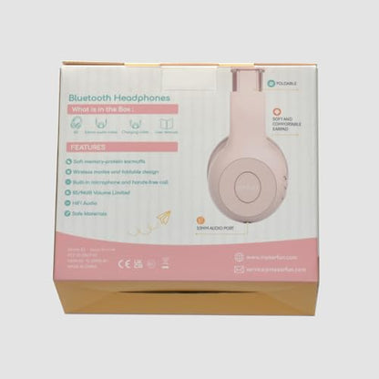 EarFun Kids Headphones Wireless, Bluetooth 5.4 Headphone for Child with Mic, 85/94dB Volume Limited Foldable Over Ear, Hi-Fi Stereo Sound, 40H Playtime, Gifts for Girl, Tablet/Phone/PC, School/Travel