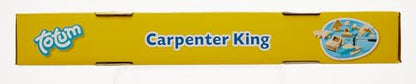 Hammer game Carpenter King- carpenter set: with wooden parts, nails and wooden hammer, Wood Color