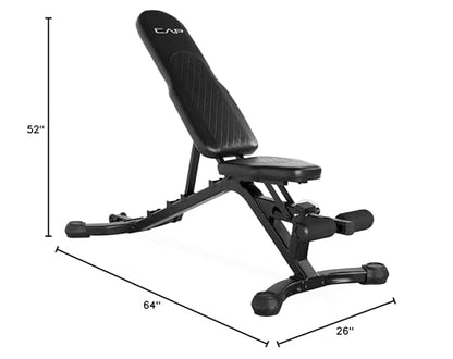 CAP Barbell Multi-Purpose Adjustable Utility Strength Training Weight Bench | Multiple Options