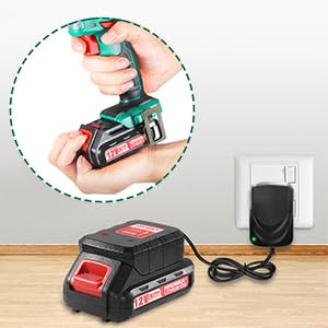 HYCHIKA Cordless Drill Driver 12V, Electric Screwdriver 30N·m, 21+1 Torque Electric Drill, 2-Variable Speed LED Work Light, 1500mAh Li-Ion Battery 25Pcs Accessories for Home and Garden DIY Project