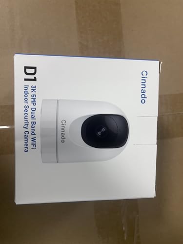 Cinnado 5G Indoor Camera - 5MP Baby Monitor Camera with APP, CCTV Camera, 5G/2.4G Dual-Band 360° Pet Dog Cam, Motion Tracking, 24/7 Recording, IR Night Vision