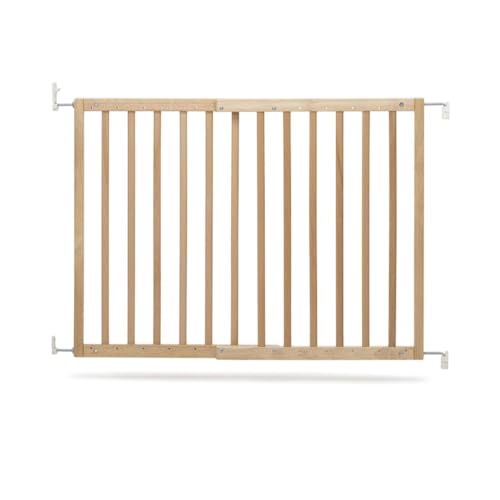 Safetots Chunky Wooden Screw Fit Stair Gate, Natural, 63.5cm - 105.5cm, Wood Baby Gate, Screw Fit Safety Barrier, Stylish Design and Practical Safety Gate, Easy Installation