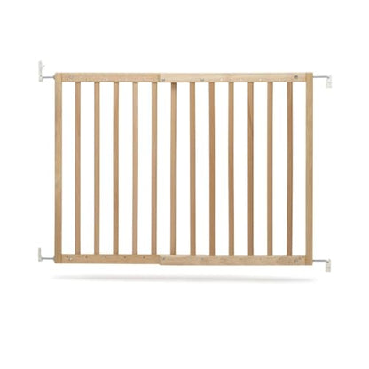 Safetots Chunky Wooden Screw Fit Stair Gate, Natural, 63.5cm - 105.5cm, Wood Baby Gate, Screw Fit Safety Barrier, Stylish Design and Practical Safety Gate, Easy Installation
