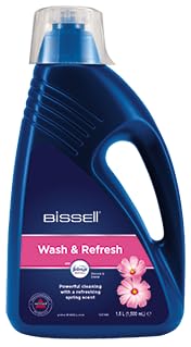 BISSELL Wash & Refresh, Carpet Cleaner Solution, StainProtect, Upholstery Cleaner Solution, Use All Leading Upright Carpet Washers, Carpet Cleaning Solution, Removes Pet Stains & Odours, 1078N
