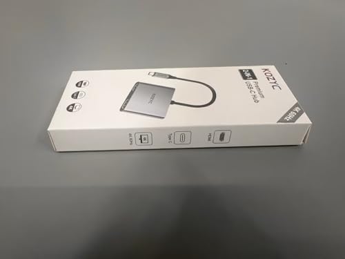 KOZYC USB C to Dual HDMI Adapter 4K@60Hz, Type C to HDMI Splitter Extended Display for Laptop, MacBook, MacBook Pro, UHDTV (Only on Windows support MST)
