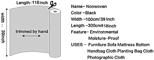 W 39inch by L 118inch Upholstery Cambric Dust Cover Fabric Replacement