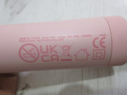 Hair Straightener Brush, TYMO Ring Hair Straightener Comb Straightening Brush for Women with 5 Temps 20s Fast Heating & Dual Voltage, Black