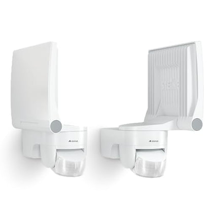 Steinel LED-Floodlight XLED Home 2 XL S White, 2124 lm, 180° Motion Detector, 19.3 W, Fully Swivelling LED Panel, Warm White Light Colour