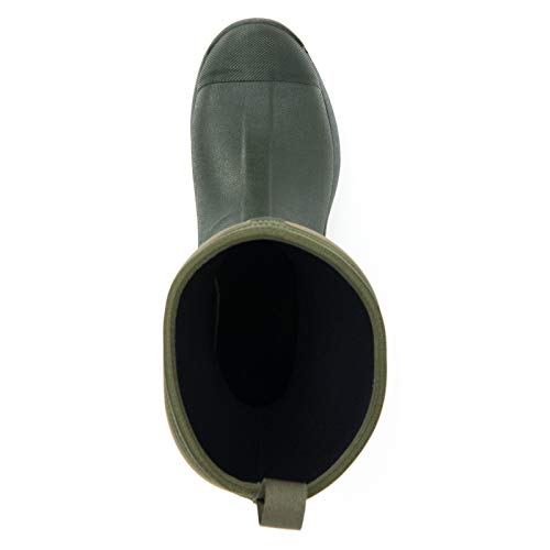 Muck Boots Unisex Derwent II Pull On Waterproof Wellington Boot, Dark Green, 8