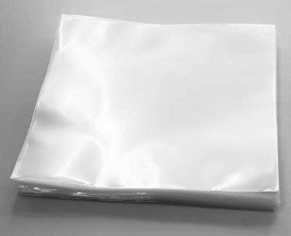 Naked Vinyl 50 x Vinyl Record Outer Sleeves 12" LP | Glass Clear & Made from High-Density Polypropylene | 12.75" x 12.75", 3 Mil Thick | Fits Most Double & Gatefolds