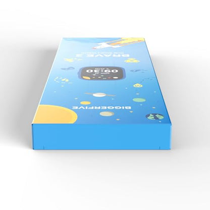BIGGERFIVE Kids Smart Watch, 1.8" Fitness Watch Pedometer, Heart Rate, Sleep Tracker, IP68 Waterproof, Calorie Step Counter, Puzzle Games with/without APP for Girls Boys Teens 5-16, Blue