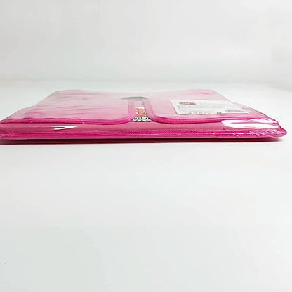 lenbest Travel Tray, Indoor & Outdoor Learning Educational Toys Play Tray Lap Desk with Dry Erase Top - 6 Pens & 5 Drawing Papers - Multifunctional Activity Tray for Kids Toddlers Boys Girls (Pink)