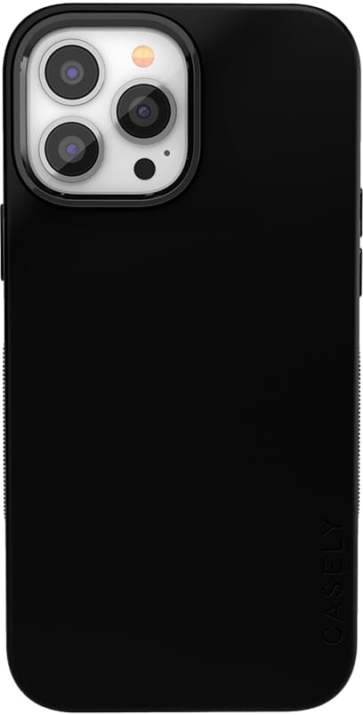 Casely iPhone 13 Pro Max Case | Black on Black | Compatible with MagSafe | Bold Protective Design
