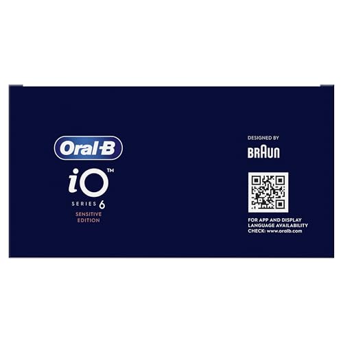 Oral-B iO6 Electric Toothbrushes For Adults, 1 Toothbrush Head & Travel Case, 5 Modes with Ultra-Sensitive, Sensitive Edition, UK 2 Pin Plug, Pink Sand (Packaging may Vary)
