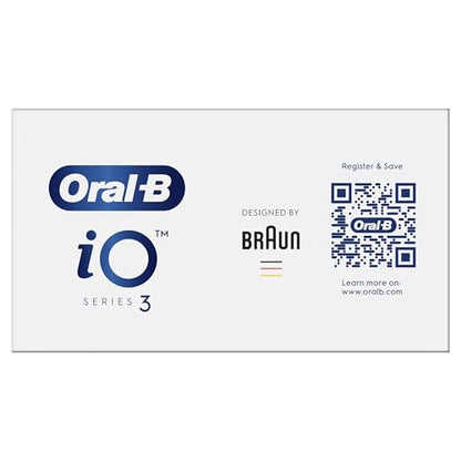 Oral-B iO3 Electric Toothbrushes Adults, Oral B Electric Toothbrush, Gifts for him or her, 1 Toothbrush Head, 3 Modes With Teeth Whitening, Electric Toothbrush, 2 Pin UK Plug, Black
