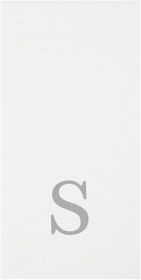 Luxenap 15.8 X 7.9 Inch Linen-Feel Guest Towels, 50 Lettered Hand Towels