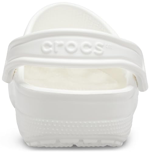 Crocs Unisex Classic Clogs Clogs, White, Size 10 UK Men/ 11 UK Women