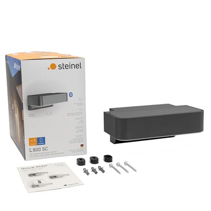 Steinel Outdoor Light L 800 SC Anthracite, LED Wall Lamp, 160° Motion Detector, Networkable, can be Operated via Bluetooth App