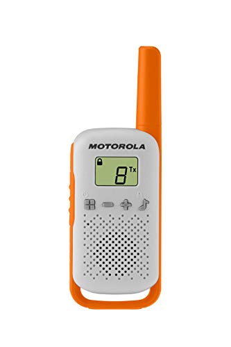 Motorola Moto T42 Talkabout PMR446 2-Way Walkie Talkie Portable Radio’s (One Pack of 3), Green, Blue and Orange