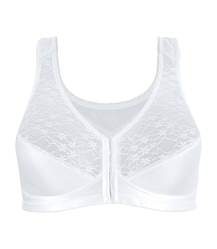 Exquisite Form Womens Front Close Posture #5100565 Bra, White, 40DD US