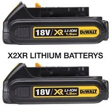 DEWALT GG107 18V Combi Drill X2 Upgraded 1.5AH Batteries Fast Charger,Latest T STAK CASE*Complete KIT,Black