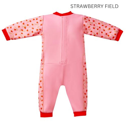 Splash About Warm in One Baby Wetsuit, Strawberry Field, 6-12 Months