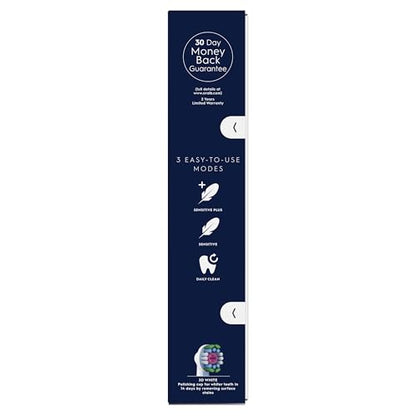 Oral-B Pro Vitality "WHITENIG EDITION" Electric Toothbrushes For Adults, 1 Handle, 2 Toothbrush Heads, 3 Brushing Modes Including Sensitive Plus, 2 Pin UK Plug, Purple (Package may vary)