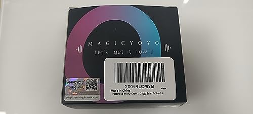 MAGICYOYO Responsive Yoyo for Kids K2 Crystal Pink Purple, Dual Purpose Beginner, Trick Professional Ball with Unresponsive Bearing Kit + 12 Strings Case (MGYOYOK2CPP)