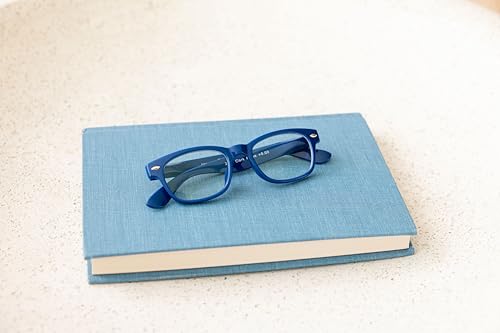 Peepers by PeeperSpecs Clark Blue Light Blocking Reading Glasses, Blue +2.50