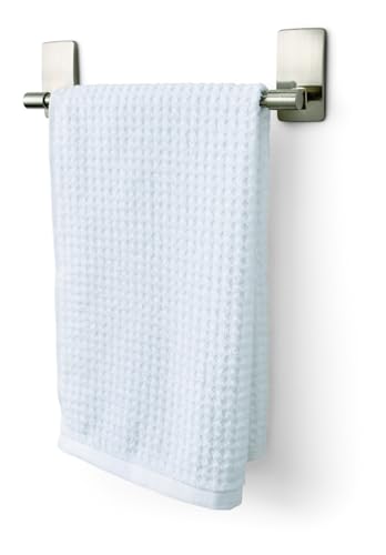 Command Hand Towel Bar, Satin Nickel Finish, Rust-resistant, Holds 1,3Kg - Organise your Bathroom Damage Free