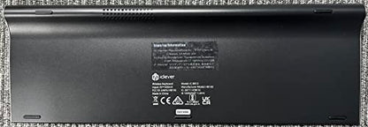 iClever Wireless Keyboard, Bluetooth Keyboard Stable Connection to Multi Devices Rechargeable Slim for Mac, iPad, Android, Windows, QWERTY UK Layout -Black