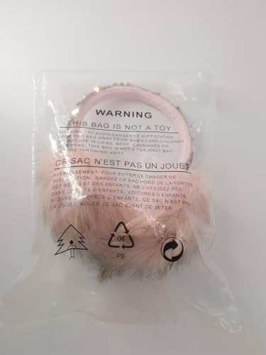 Gifts Treat Girls Ear Muffs Sequins Earmuffs Kids Winter Warm Ear Covers in Plush and Flip Sequin Design Pink Adjustable Earmuffs for Girls Cute Fluffy Ear Warmers, Sequins, M