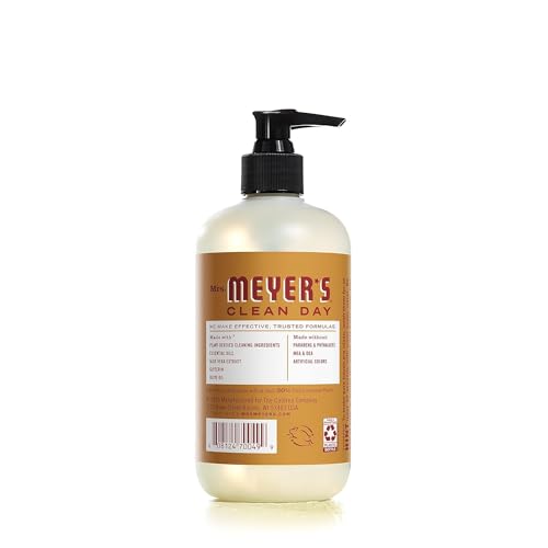 MRS. MEYER'S CLEAN DAY Hand Soap, Apple Cider, Made with Essential Oils, 12.5 oz - Pack of 3