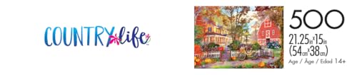 Buffalo Games - Dominic Davison - Autumn Farmhouse - 500 Piece Jigsaw Puzzle For Adults -Challenging Puzzle Perfect for Game Nights - Finished Size is 21.25 x 15.00