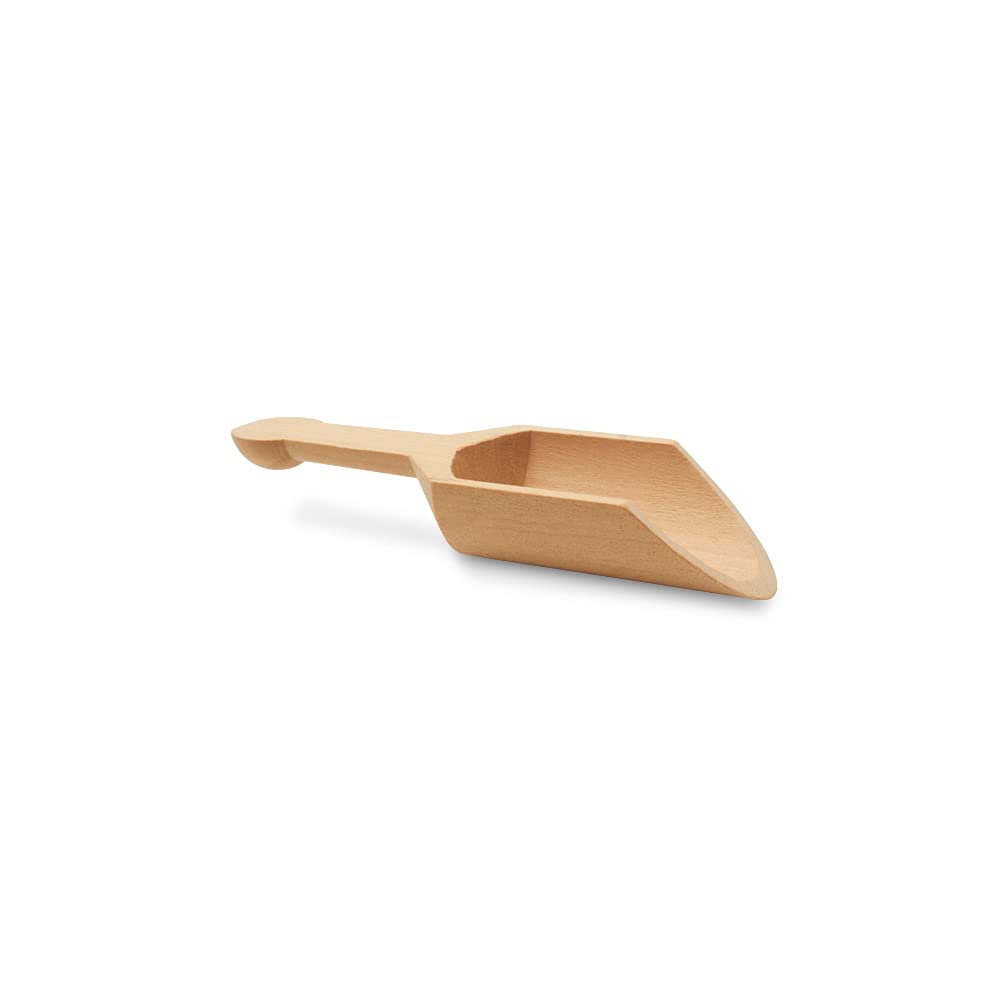 Small Wooden 1 Tablespoon Scoops for Food Canisters & Jars, Table Spoons Measuring Spoon, Wood Manuka Honey Bath Salts, & Coffee Scoop, Mini Candy Scoops for Candy Buffet, Pack of 10 by Woodpeckers