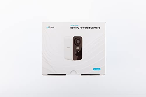 ieGeek No Monthly Fee 2K Wireless Security Camera Outdoor Colorful Night Vision, Rechargeable Battery CCTV Camera Systems, WiFi Home, Motion Detection, Siren Floodlight, Voice Intercom, Remote Access