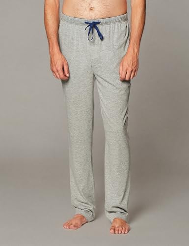 Hanes Solid Knit Sleep Pants With Drawstring and Pockets, Cotton Pajama Bottoms Comfortable Sleepwear, Grey, XX-Large