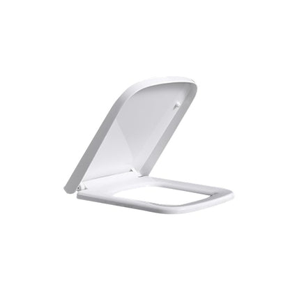 Mass Dynamic Square Toilet Seat- with Soft Close & Quick Release for Easy Cleaning, Universal Toilet Seat for Square Shaped Toilet Pans, Top Fixing Easy Installation (40.0cm L x 36cm W), White
