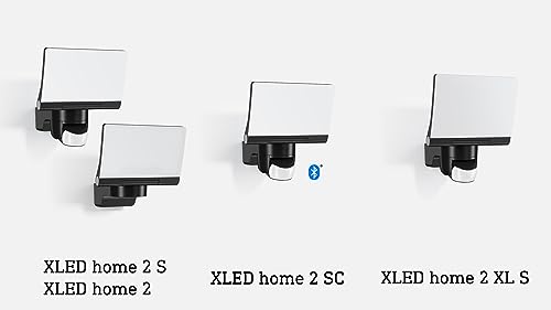 Steinel LED-Floodlight XLED Home 2 XL S White, 2124 lm, 180° Motion Detector, 19.3 W, Fully Swivelling LED Panel, Warm White Light Colour