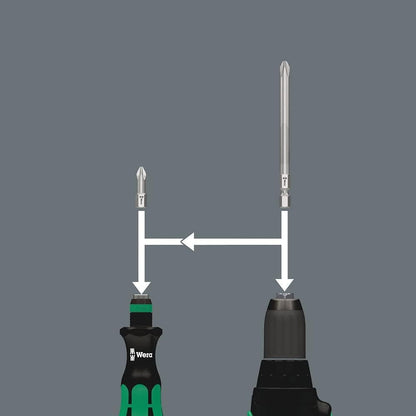 Wera Kraftform Kompakt 10 Bit-Holding Screwdriver & Bit Set, PH/PZ/SL/TX, 05056653001
