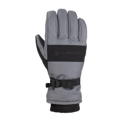 Carhartt Men's W.P. Waterproof Insulated Glove Cold Weather, Dark Grey/Black, X-Large