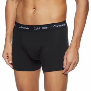 Calvin Klein Men's Trunk 3pk Trunk, C-black/Blu/Blu, L
