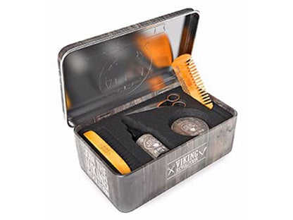 Beard Growth Kit - Oil, Balm, Serum, Derma Roller & Wooden Comb for Beard & Mustache Growth
