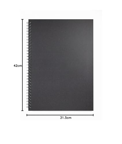 Artgecko Mixed Media Sketch Book A3 Portrait - 80 Pages (40 Sheets) 150gsm White Cartridge Paper