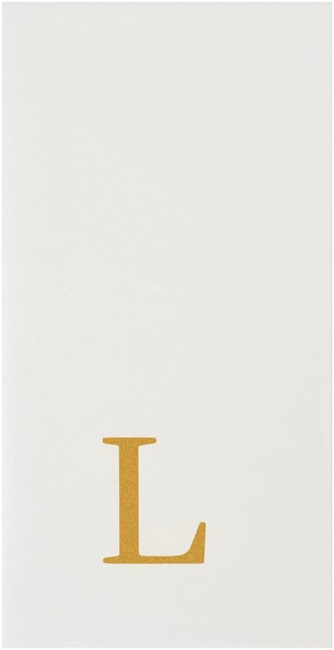 Luxenap 15.8 X 7.9 Inch Linen-Feel Guest Towels, 50 Lettered Hand Towels