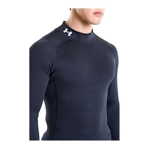 Under Armour Men's UA HG Armour Comp Mock LS Shirt Black